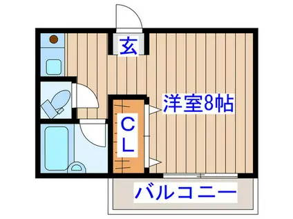 ホワイトメゾン山久(ワンルーム/4階)の間取り写真