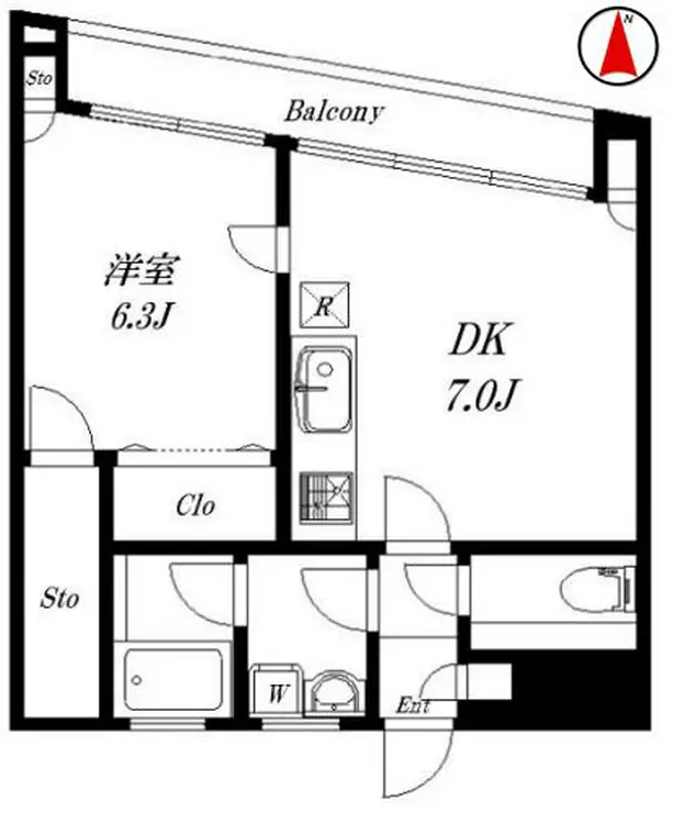 広尾ユタカタワーズ 4階階 間取り