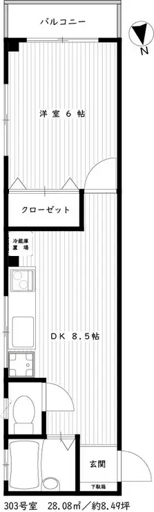 F-フォレスト 3階階 間取り