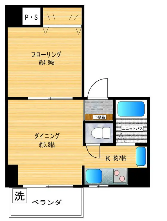 東中野ハイム 4階階 間取り