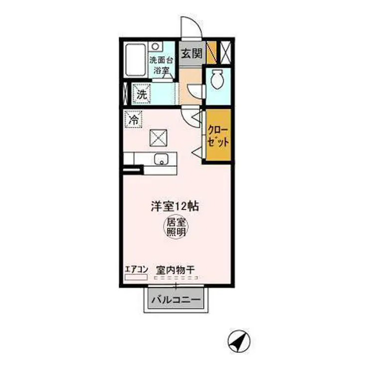 ラグーナフォンテーヌ 1階階 間取り