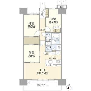 プレミストひばりが丘(3LDK/9階)の間取り写真