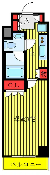 エスティメゾン赤羽 7階階 間取り