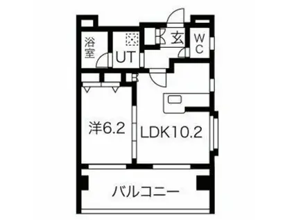 エルフォルテ羽田ライゼ(1LDK/5階)の間取り写真