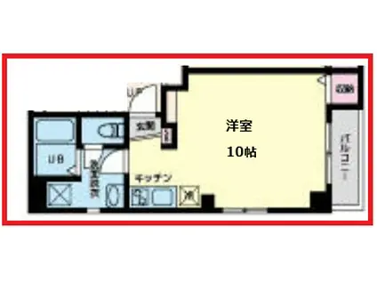 イーピーガーデン両国(ワンルーム/2階)の間取り写真