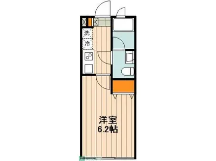 ステラ府中(1K/1階)の間取り写真