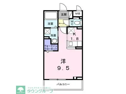 埼玉高速鉄道 鳩ケ谷駅 徒歩8分 3階建 新築(1K/3階)の間取り写真