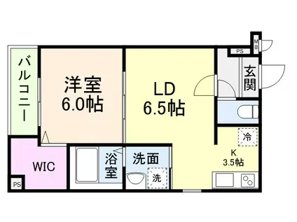 フジパレス千里丘駅東II番館(1LDK/2階)の間取り写真