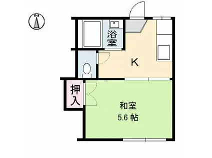 コーポ小林(1K/1階)の間取り写真