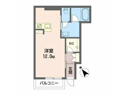 シャーメゾンT(ワンルーム/1階)の間取り写真