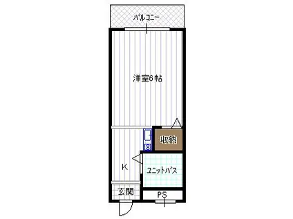 アスコットレジデンス(1K/5階)の間取り写真