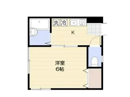 サンヒルズ駒込(1K/2階)の間取り写真
