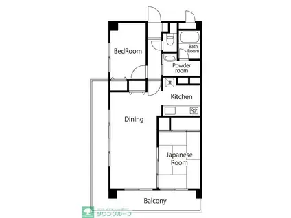 アークハイツ上永谷(2LDK/1階)の間取り写真