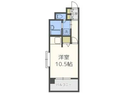 パークレジデンス(ワンルーム/2階)の間取り写真