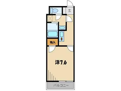 レオネクストプランドール 54575(1K/3階)の間取り写真