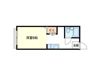 エトスFO(1K/2階)の間取り写真