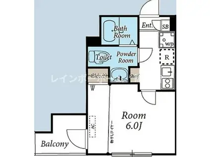 フルセイル高座渋谷2(1K/2階)の間取り写真