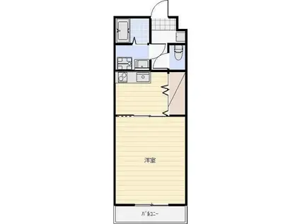 FORCEVI(1K/3階)の間取り写真