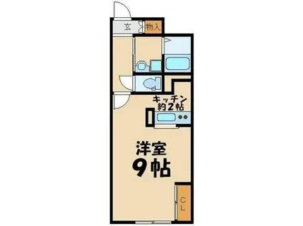 レオネクストプレジオ 47618(ワンルーム/1階)の間取り写真