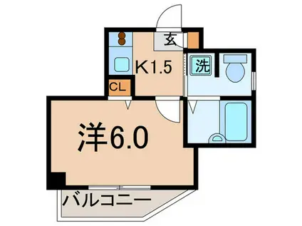 スカイコートお茶の水女子大前II(1K/3階)の間取り写真