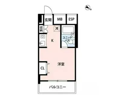 マイナビステイ麻布台ヒルズ(1K/11階)の間取り写真