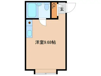 オリーブハウス(ワンルーム/1階)の間取り写真