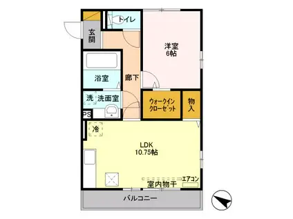 サンブリエ(1LDK/1階)の間取り写真