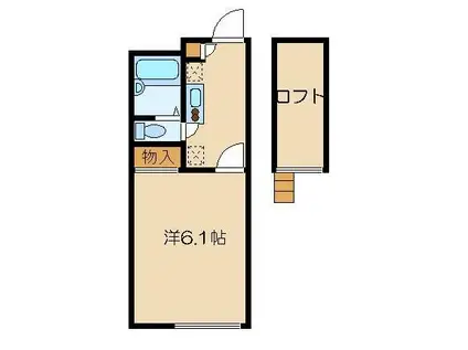 レオパレスエスペランサA(1K/2階)の間取り写真