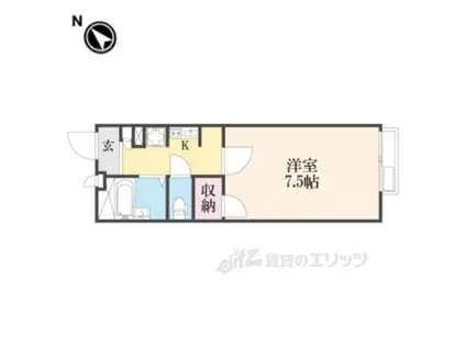 レオパレスコスモハウス(1K/2階)の間取り写真