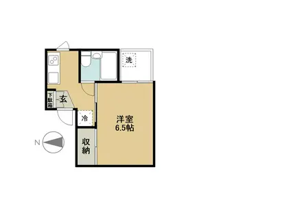 クレインヒル早稲田(1K/2階)の間取り写真