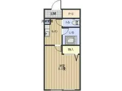 メゾンアイレスII(1K/3階)の間取り写真