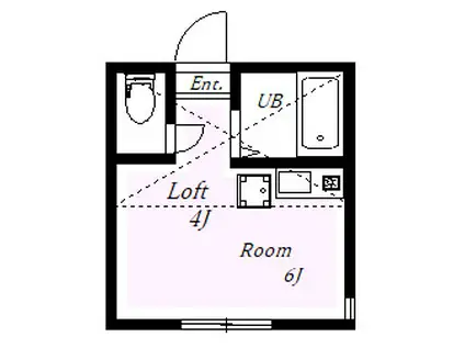 ユナイト白楽ネーシア(ワンルーム/1階)の間取り写真