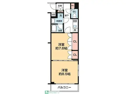 セジョリ鷺ノ宮II(2K/1階)の間取り写真