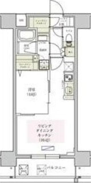 アーバネックス東梅田(1LDK/11階)の間取り写真