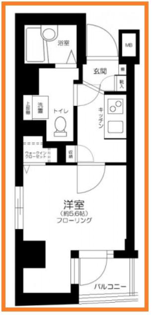 アーバイル文京本駒込(1K/4階)の間取り写真