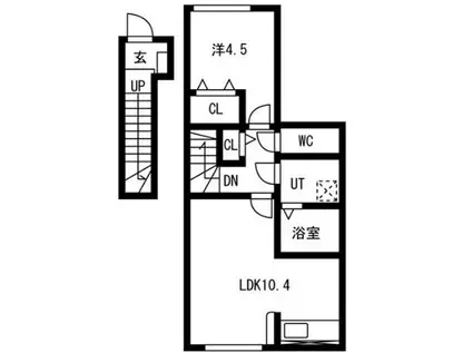 プチ ボヌール (1LDK/2階)の間取り写真