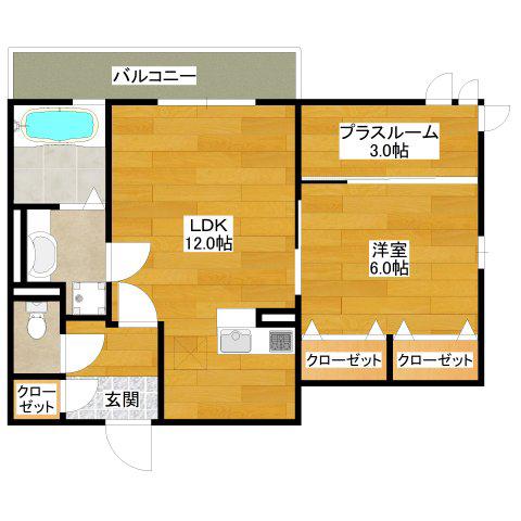セジュールエピ(1LDK/1階)の間取り写真
