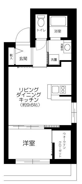 LIVE FLAT蔵前(1LDK/5階)の間取り写真