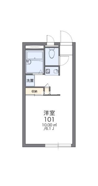 レオパレス若宮(1K/2階)の間取り写真