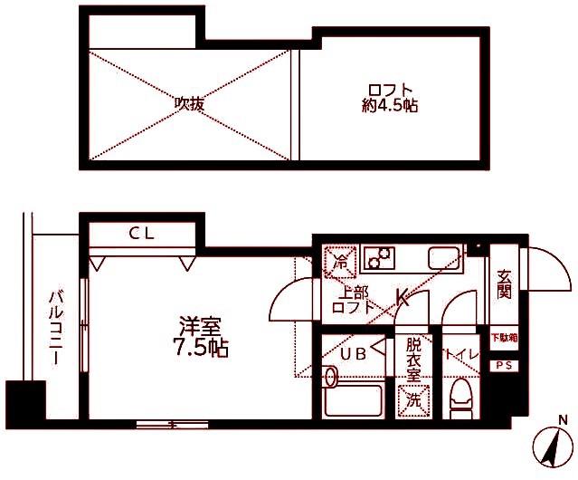 POWERHOUSE/KY(1K/8階)の間取り写真