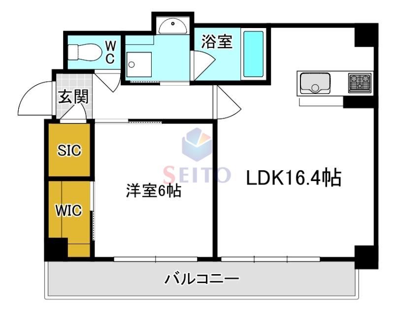 グラン セレニオ 江坂(1LDK/8階)の間取り写真