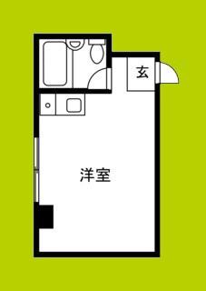 杉本スカイハイツ(ワンルーム/5階)の間取り写真