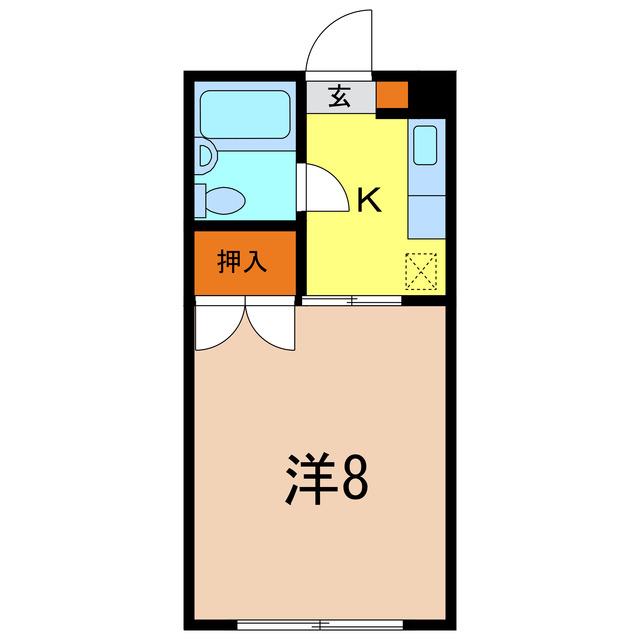 石塚マンション(1K/3階)の間取り写真