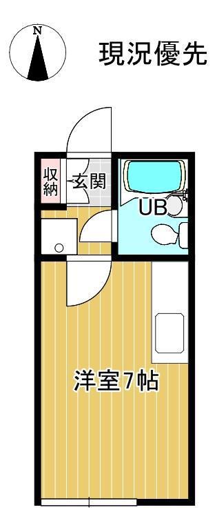 NEOLLA駅前ビル(ワンルーム/3階)の間取り写真
