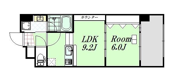 ノースVILLAGE壱番館(1LDK/3階)の間取り写真
