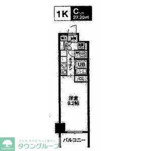 HF久屋大通レジデンス(1K/8階)の間取り写真