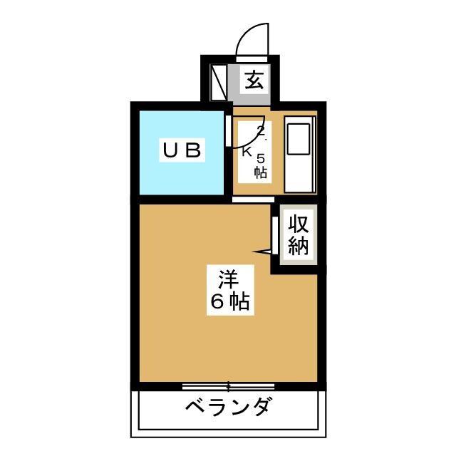 アーバンコート南行徳(1K/3階)の間取り写真
