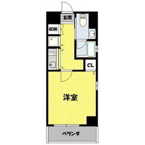IZUMI(ワンルーム/4階)の間取り写真