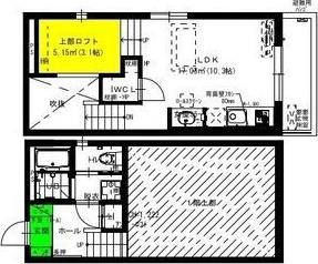 RADIANCE築地口(1LDK/3階)の間取り写真
