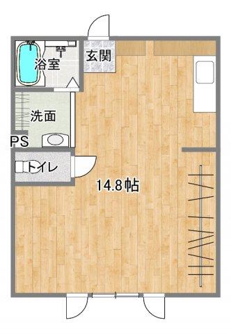 F-PLAN(ワンルーム/1階)の間取り写真